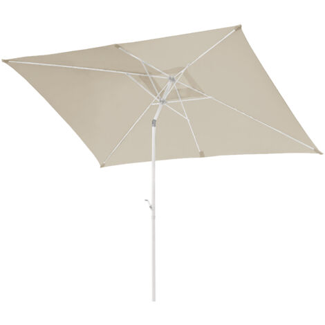 SVITA Parasol 3x2m Parasol balcon rectangulaire avec protection solaire beige mat