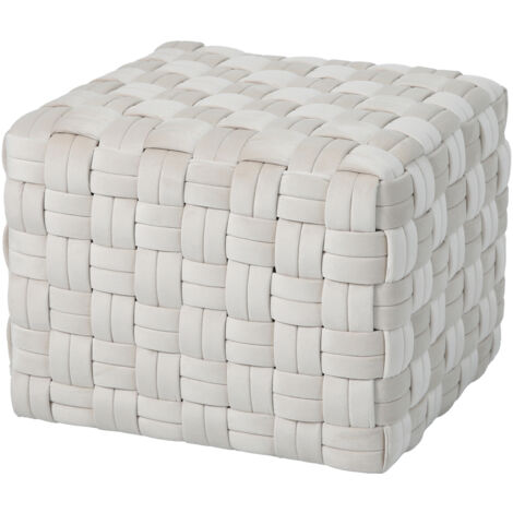 SVITA POPPY tabouret siège pouf siège tissé tabouret repose-pieds pour fauteuil