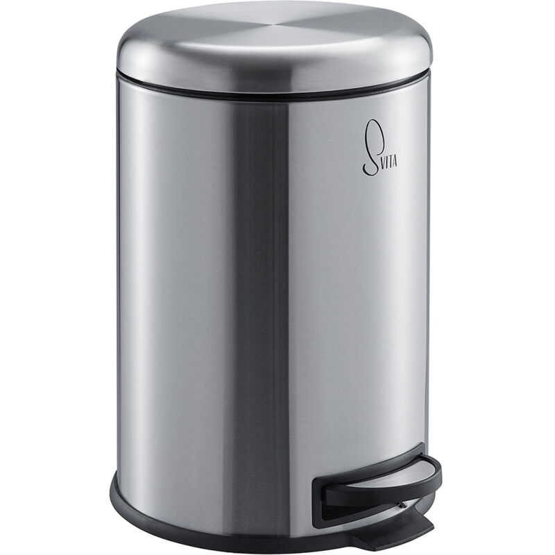 Svita - Poubelle à pédale Poubelle en inox 20L argent