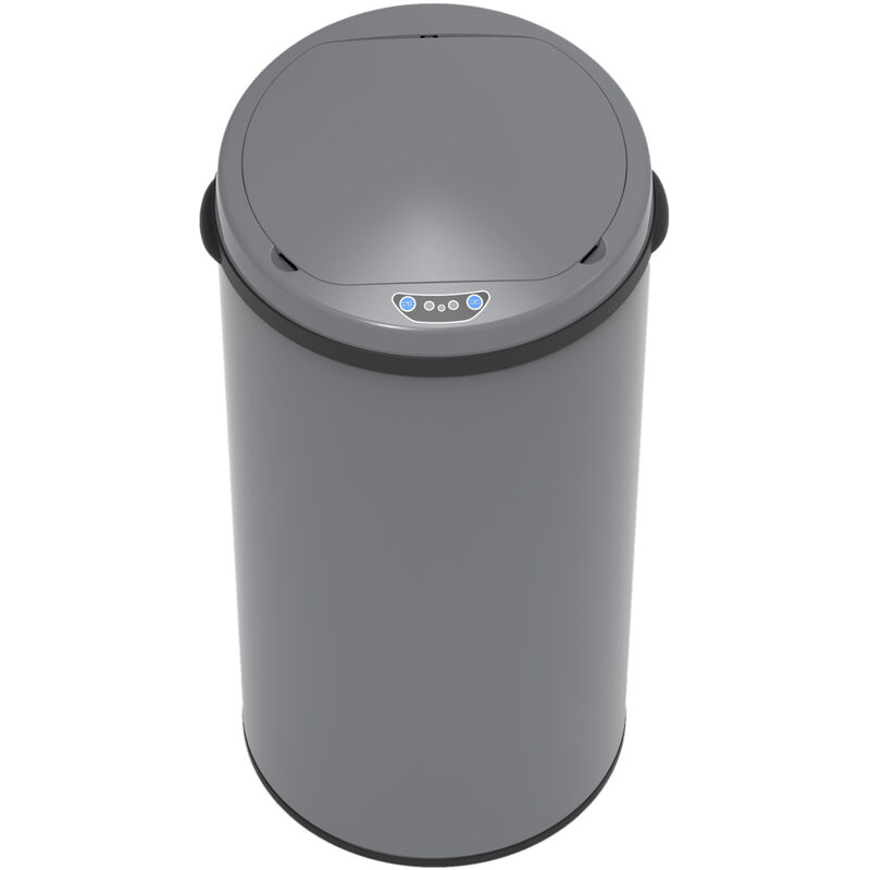 Sensor Poubelle 42L en acier Poubelle avec capteur Poubelle de cuisine gris - Svita