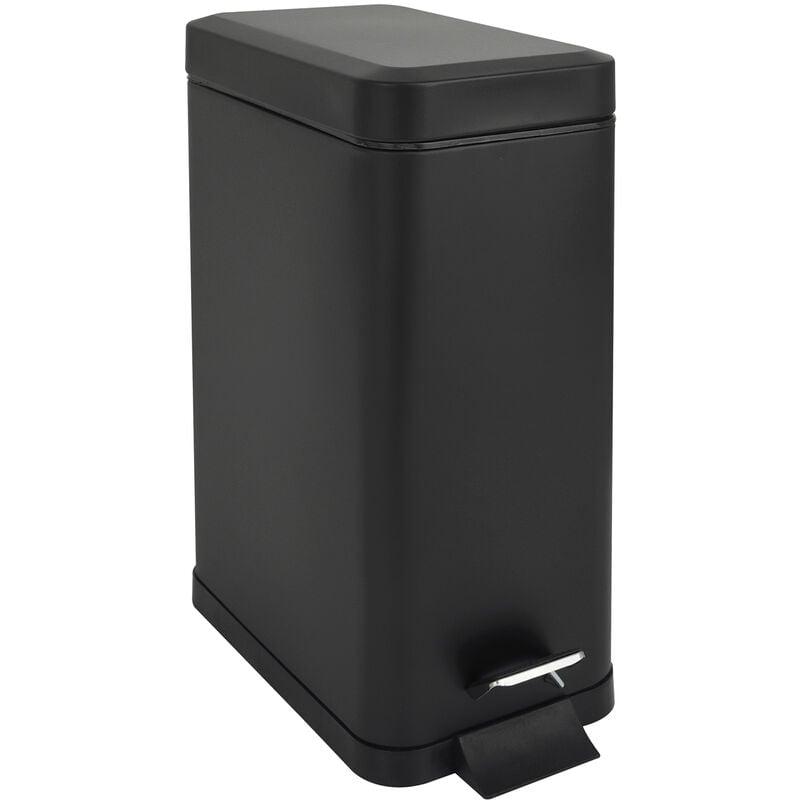 STM10 Poubelle à pédale 10l incl. seau intérieur Couvercle Softclose noir - Svita