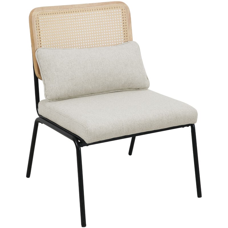 Svea Loungesessel Rattansessel Retrosessel Rattan vintage creme - Svita