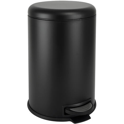 SVITA T20 Treteimer 20 Liter Abfalleimer Mülleimer Mülltonne Schwarz