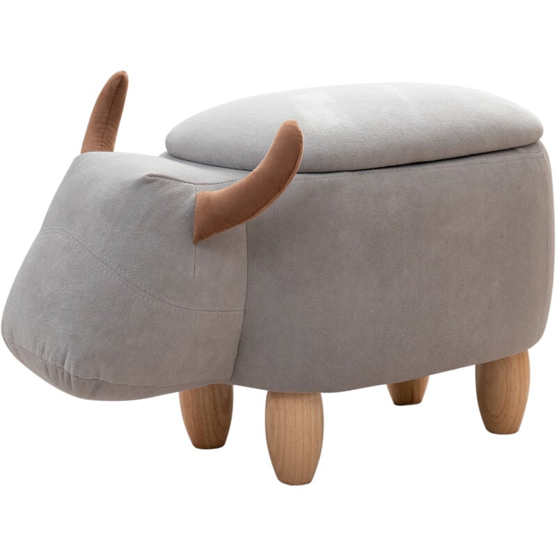 Tabouret pour animaux Espace de rangement Tabouret pour enfants Chambre d'enfants Boîte de siège Taureau - Svita