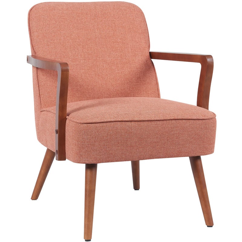 Tuva chaise longue chaise d'appoint vintage salon chambre terracotta - Svita