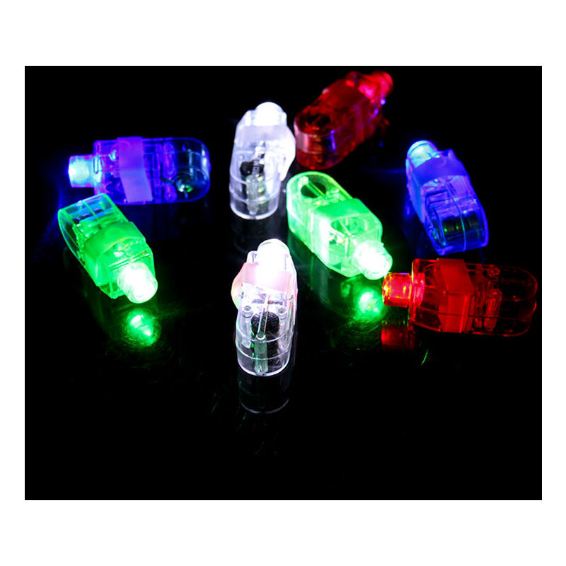 Image of SVCBJROY 40 luci da dito a LED, 40 luci da dito a LED, luci per feste, giocattoli. (Colore: rosso, verde, blu, bianco)