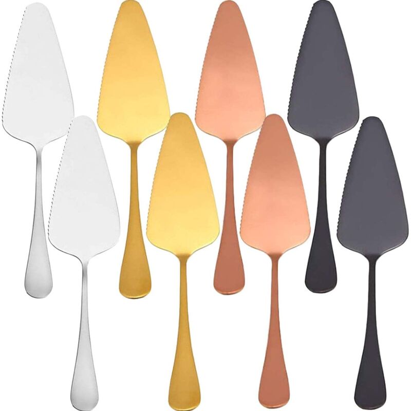8 pcs Pelle à Gâteau Pelles à Tarte Serveur à Gâteau en Acier Inoxydable,Acier Inoxydable Cutter pour Boulangerie Restaurant Cuisson Accessoires de