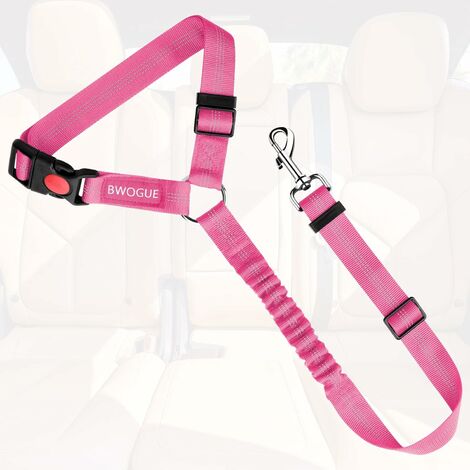 SVKBJROY Ceintures de sécurité pour chien de compagnie, chat, appuie-tête de voiture, câbles de sécurité réglables, harnais de ceinture de sécurité pour véhicule