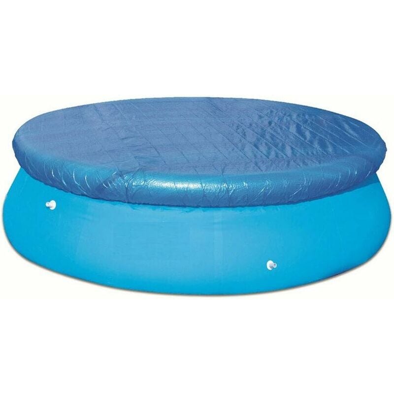 Svkbjroy - Couverture de piscine ronde, couverture de piscine anti-poussière durable et anti-pluie pour pataugeoires gonflables pour piscine