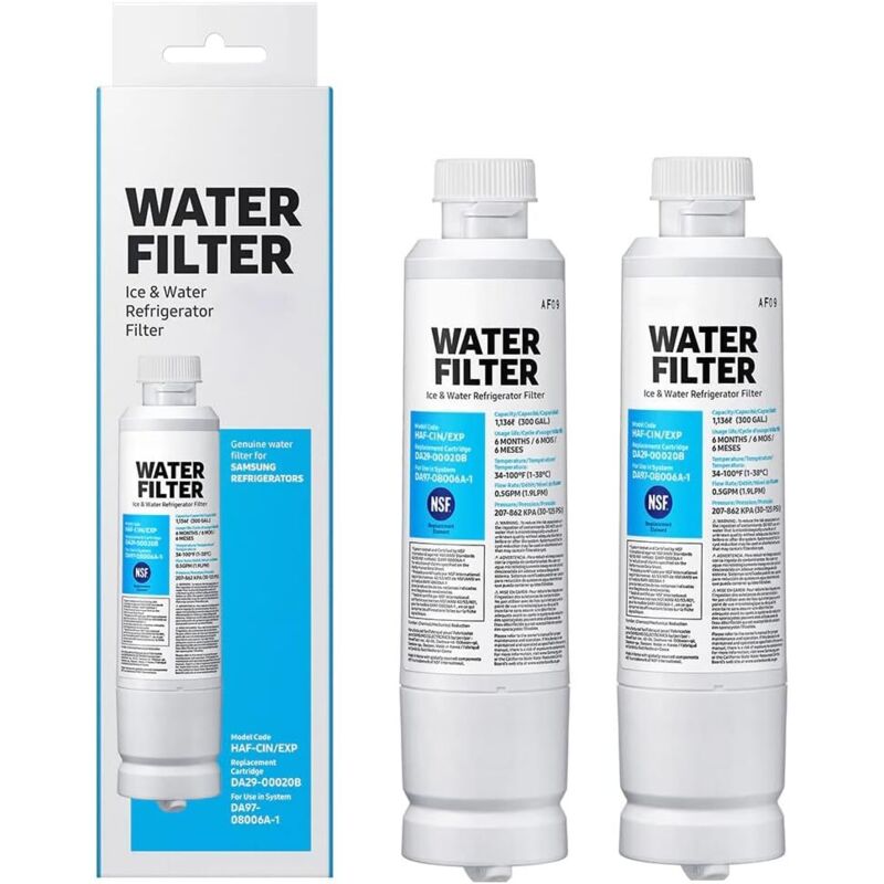 Svkbjroy - aiducho Lot de 2 Cartouche filtrante de rechange pour réfrigérateur DA29-00020A/B/HAF-CIN/EXP / DA29-00020B-1