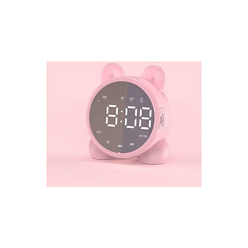 Image of Svkbjroy - Orologio da comodino Sveglia con altoparlante Bluetooth Sveglia da comodino per il sonno Sveglia digitale con snooze della temperatura