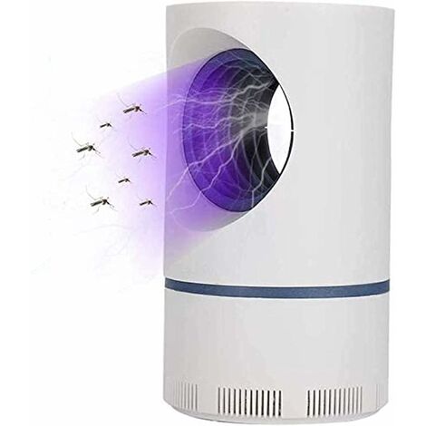 SVKBJROY Mosquito Killer Light, Aspiration Silencieuse à 360 ° Mosquito Killer Anti-Moustique Brancher Pour IntéRieur Et ExtéRieur, Tueur Mouches SûR Et éConome