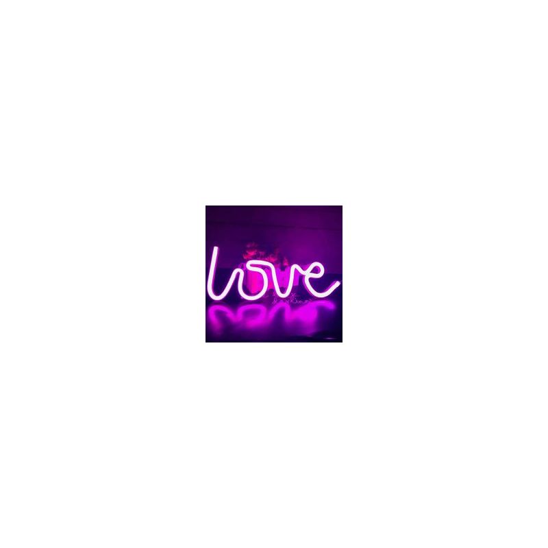 Image of Neon Love Signs Luce led Love Art Decorativo Marquee Sign - Decorazione da parete/Decorazioni da tavolo per matrimoni, feste, cameretta dei bambini,