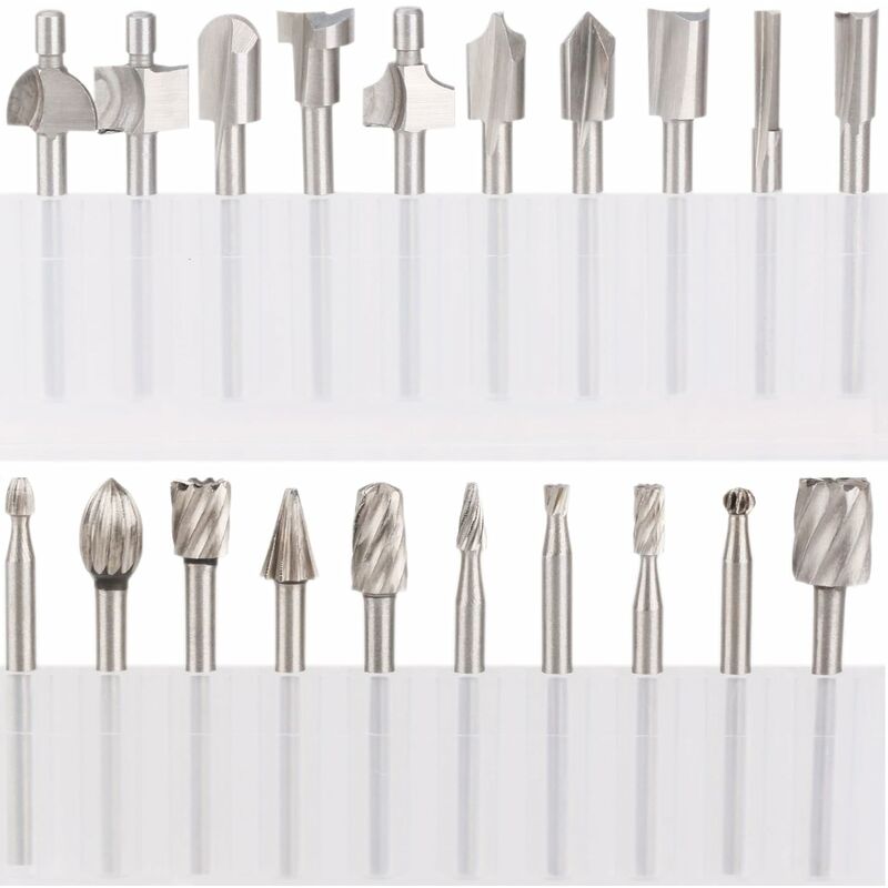 Punte per fresa hss, 20 pezzi 3 mm 1/8' Punte per