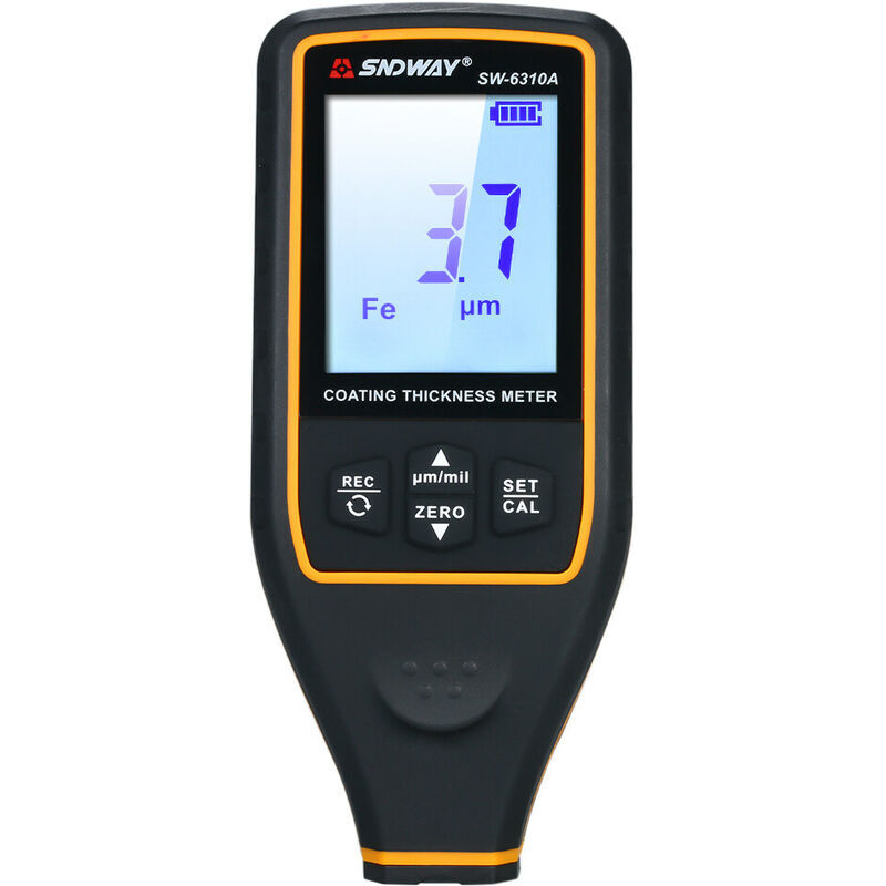 SW-6310A Jauge d'épaisseur de revêtement d'épaisseur de revêtement de peinture numérique Appareil de contrôle d'épaisseur de revêtement de testeur