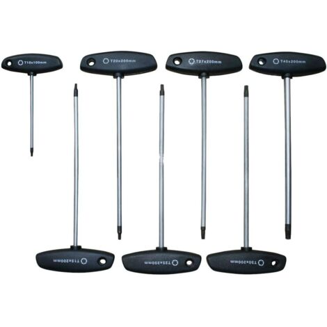 SW-Stahl 02020L T-Griff Schraubendreher Set mit TX-Profil I T10 - T40 I TX Schraubenzieher Satz