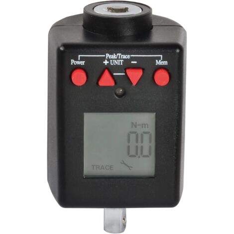 SW-Stahl 03926L Digitaler Drehmomentadapter 1/4 Zoll 6-30 Nm I Drehmomentadapter digital I Genauigkeit +/- 2% I für Rechts- und Linksanzug