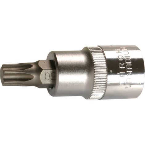 SW-Stahl 05246L Schraubendrehereinsatz, 1/2 I T-Profil I T50 x 53mm I Schraubendreher-Einsatz für Torx I Sechskant Einsatz