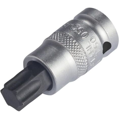 SW-Stahl 05248SB Schraubendrehereinsatz, 1/2 I T-Profil I T60 x 53mm I Schraubendreher-Einsatz für Torx I Sechskant Einsatz