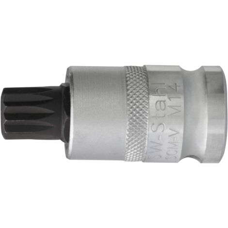 SW-Stahl 05306SB Vielzahn Einsatz, 12,5 mm (1/2 Zoll) Antrieb, M14 x 53 mm