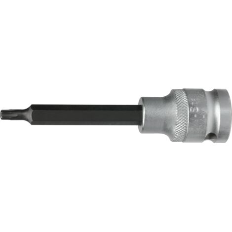 SW-Stahl 05347SB Schraubendrehereinsatz, 1/2 I T-Profil I T55 x 100mm I Schraubendreher-Einsatz für TorxI Sechskant Einsatz