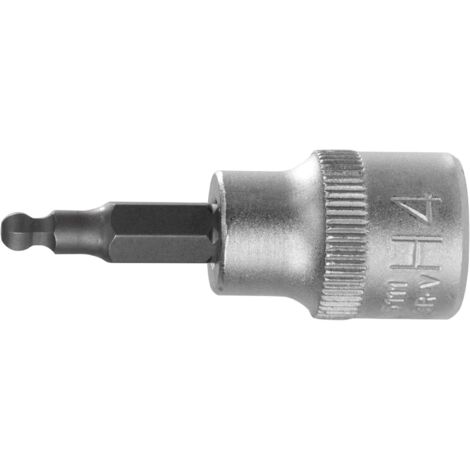 SW-Stahl 05571L Schraubendreheinsatz Kugelkopf, 10 mm (3/8") Antrieb, Innensechskant 4 mm