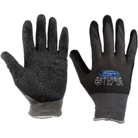 SW-Stahl 11522L Nylon Feinstrick- handschuh, LATEX Gr. 10, schwarz
