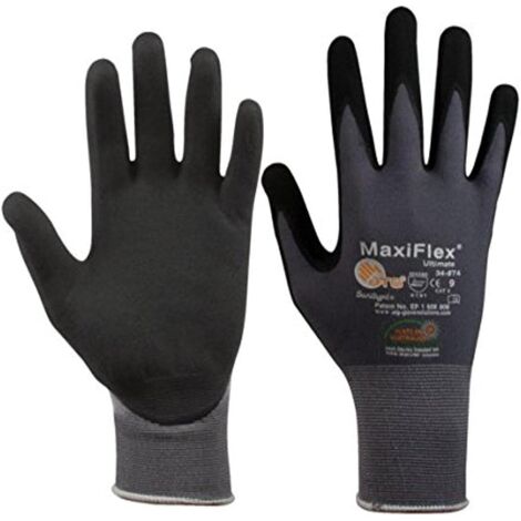 SW-Stahl 11532L Nylon Strickhandschuh Nitril/PU Foam Gr. 10, schwarz