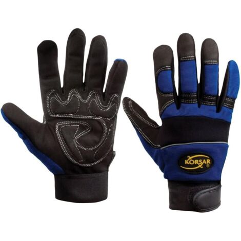 SW-Stahl 11552L Mechanikerhand- schuh, Gr. 10, blau-schwarz