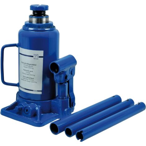 SW-Stahl 20605L Stempelwagenheber, 12 t I Wagenheber hydraulisch I Kompakt-Wagenheber I hydraulischer Stempel Heber 12 Tonnen I Werkstatt Wagenheber I Autoheber