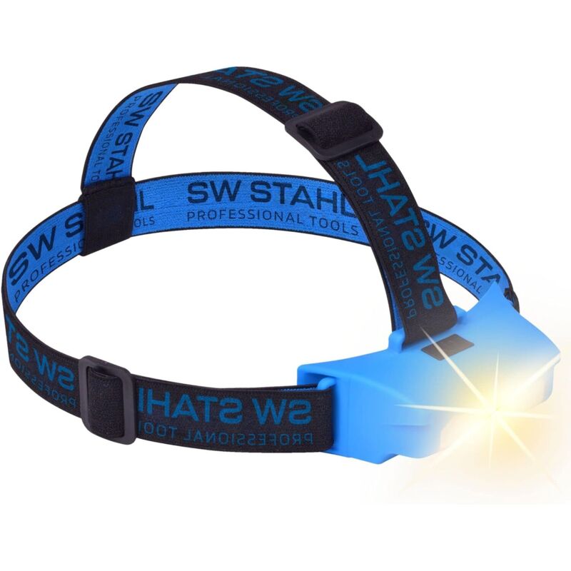 Sw Stahl Sw-stahl S9716 Led Akku-stirnleuchte, 2w Cob I Wiederaufladbare Stirnlampe Mit Usb Ladekabel Und Adapter I Kopflampe Led Lampe Mit 2-helligkeitsstufen