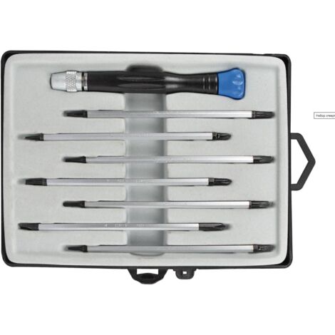 SW-Stahl 31400L Elektronik Schrauben-drehersatz 8 tlg
