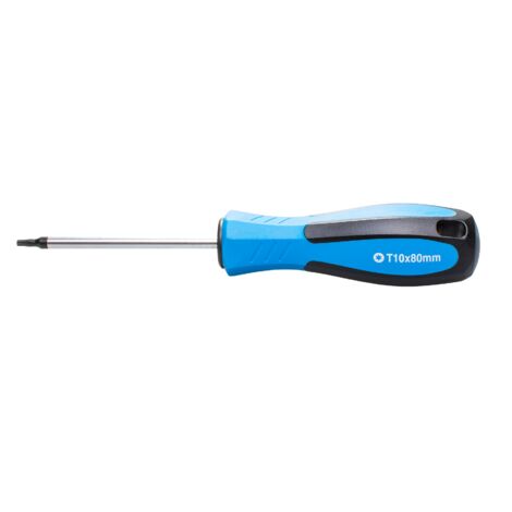 SW-Stahl 31710SB Schraubendreher mit T-Profil I T10 x 80 mm I TX Schraubenzieher I T-Schraubendreher Werkzeug