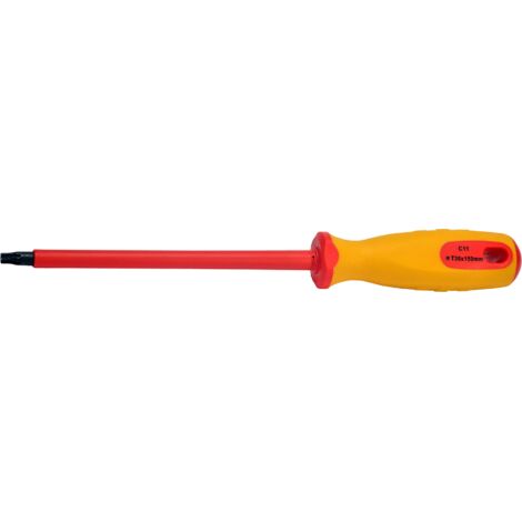SW-Stahl 33100L-T30 Schraubendreher VDE I Schraubendreher mit T-Profil T30 x 150 mm I Elektriker Werkzeug I Elektro Schraubendreher