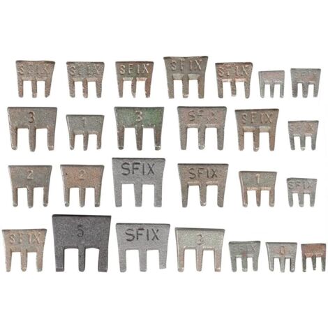 SW-Stahl 50128L Hammerkeilsortiment 25-teilig I Stielbefestigungskeil Set aus verschiedenen Größen I für 100-6000 g Kopfgewicht I sichere Verbindung zwischen Hammerstiel und Hammerkopf