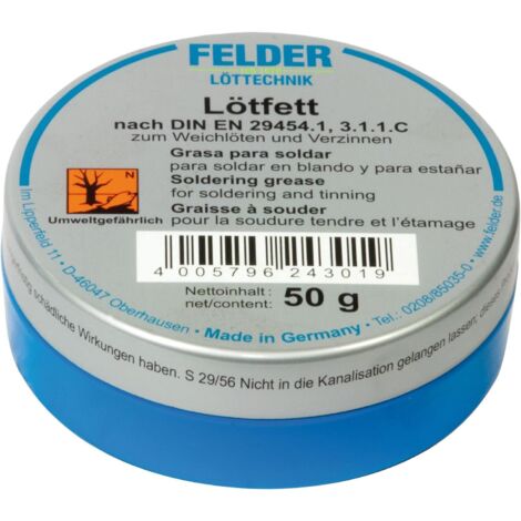 SW-Stahl 62050L Lötfett in Metalldose, 50 gramm nach DIN EN 29454-2