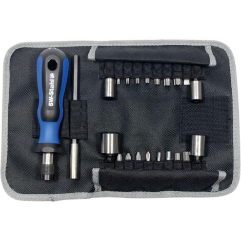 SW-Stahl Profi Zweirad Rolltasche 22-teilig mit Gürtelschlaufe, 07450L