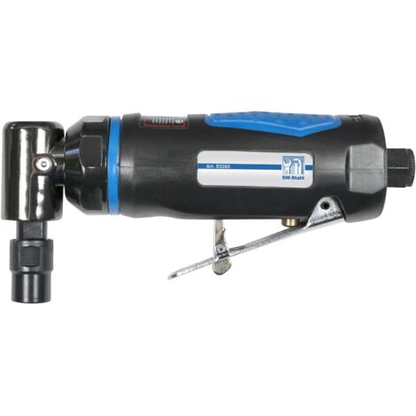 SW-Stahl S3265 Druckluft Stabschleifer I 1/4 Zoll Druckluft-Anschluss inkl. Schnellkupplung I 90° abgewinkelt I 18.000 U/min