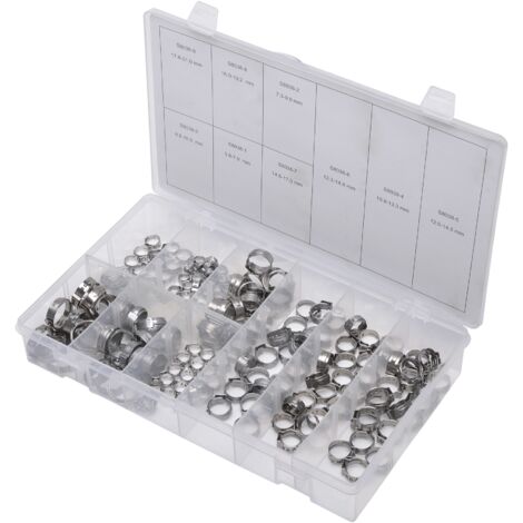 SW-Stahl S8038 Schlauchschellen Sortiment, 170 teilig