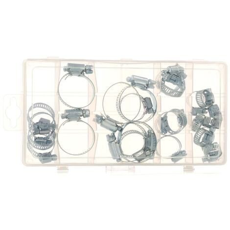 SW-Stahl S8055 - Set di fascette stringitubo, 26 pezzi, in cassetta