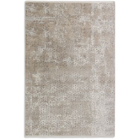 SW Tapis «Vision» Triangles beige 80 x 150 cm Tapis à poils doux