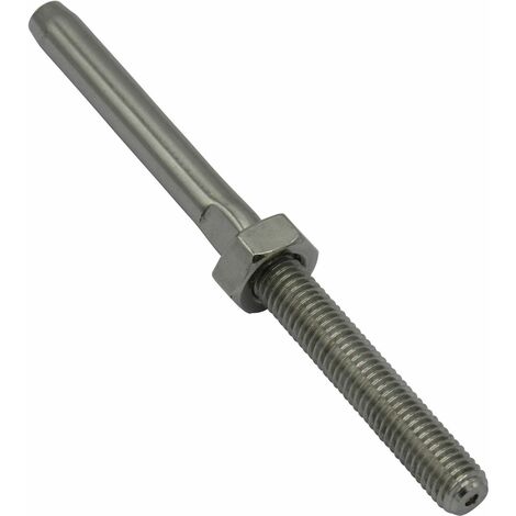 Swage Tensioner Fitting Terminal Stainless Steel with M5 RH Thread (2MM Wire Rigging Stud Screw)