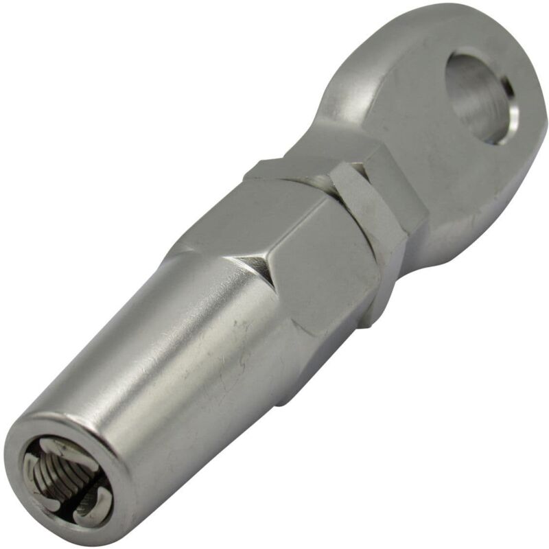 Securefix Direct - Swageless Eye Terminal Stainless Steel 6MM (Wire Cable Rope Rigging Fitting)