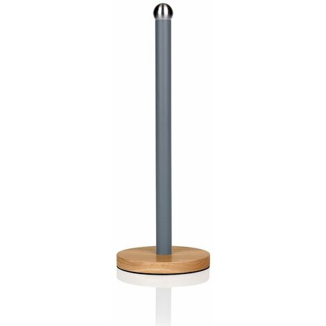 Swan Nordic Towel Pole with Wooden Base Slate Grey