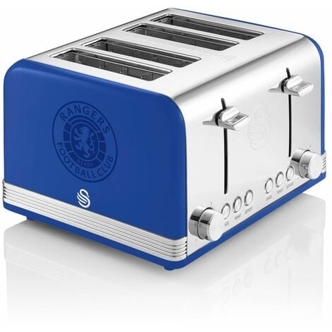 Swan Rangers 4 Slice Blue Toaster