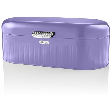 Swan Retro Bread Bin Purple