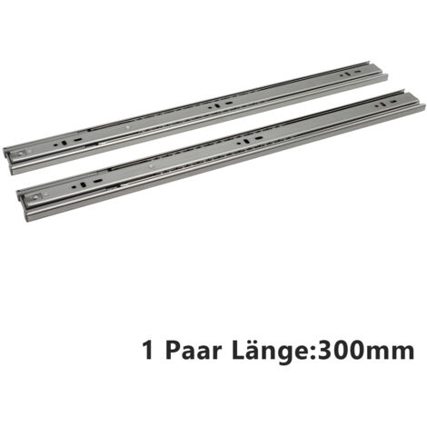 SWANEW 1 coppia (2 pezzi) Estratti completi Estratti di cassetti Guida a sfera di alta qualità 300 mm Carapezza di carico Capacità di carico 35 kg