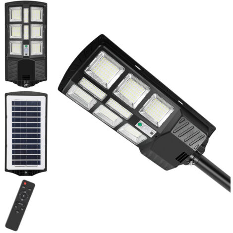 SWANEW 1 PCS luci solari da 300 W con sensore di movimento e modalità remota, luci solari da esterno da 600 lm