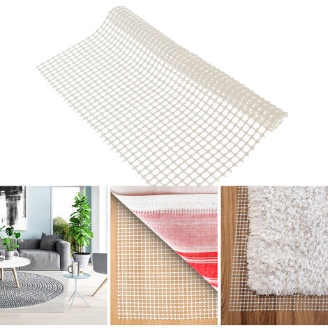 SWANEW 100x200CM Tapis antidérapant Tapis antidérapant Butoir Tapis antidérapant Filet Butoir de tapis - Blanc
