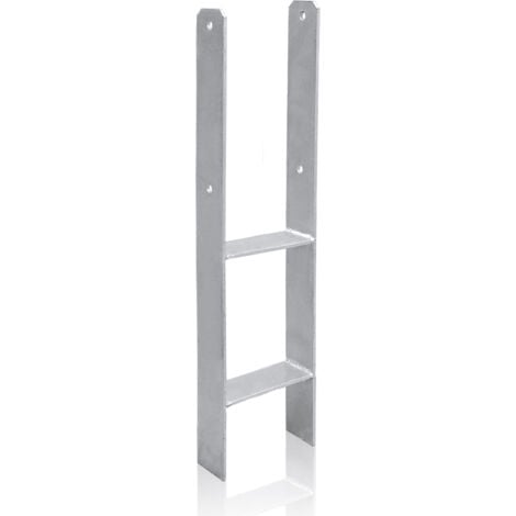 Hengda 121MM 6 Stück Pfostenträger Pfosten H-anker Feuerverzinkt Langlebig Vierkantholzpfosten für Pfosten 12x12cm